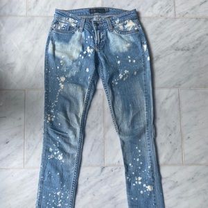 Planet Blue Splattered Skinny Jeans- Size 0